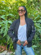 Nero-Bomber – Schwarze Oversize Bomberjacke