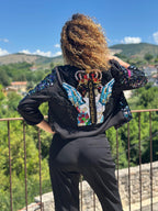 Night Fly – Cropped Paillettenjacke