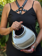 SilverMoon – Silver Metallic Handbag